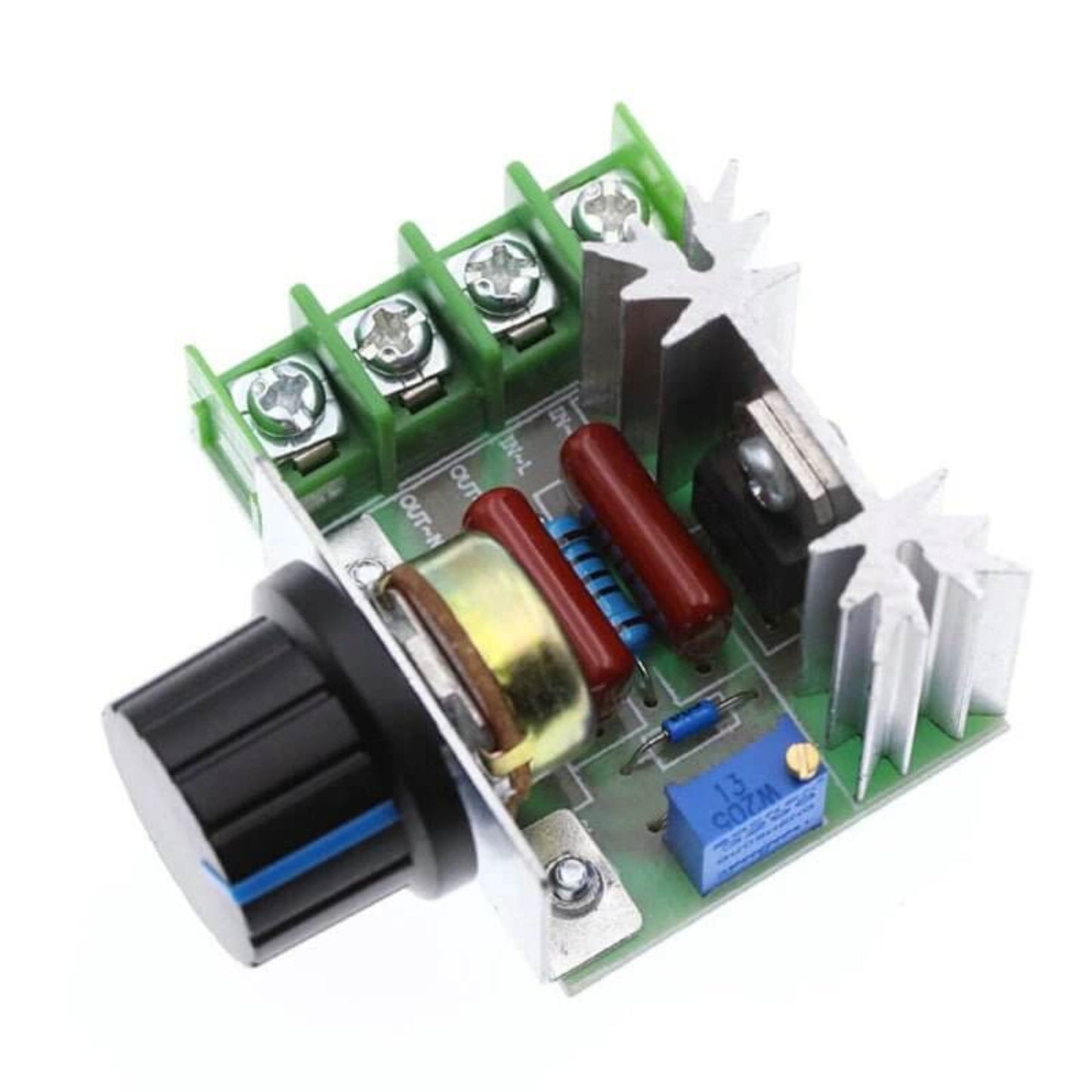 High-quality screw terminals on the AC motor speed controller for easy input and output wiring.