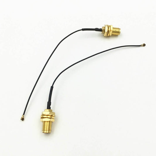 RP-SMA Female Male Pin to IPEX Cable with RG0.81 Jumper, 20CM length for PCI WiFi Card Router Connection.