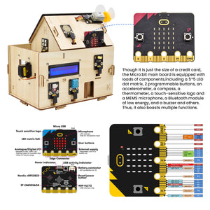 KEYESTUDIO BBC Micro:bit IoT Smart Home Starter Kit for Microbit V2