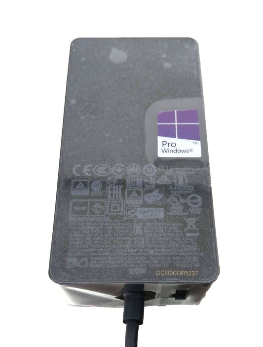 102W Microsoft Surface charger with Windows Pro logo, designed for reliable charging of Surface devices.