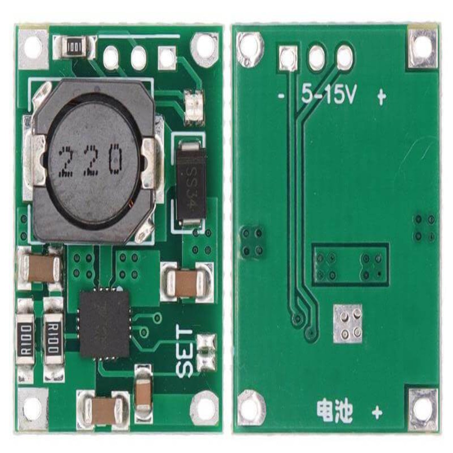 TP5100 charge management power supply module circuit board for lithium battery charging solutions.
