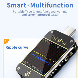 FNIRSI C1 USB Tester Type-C Current Tester