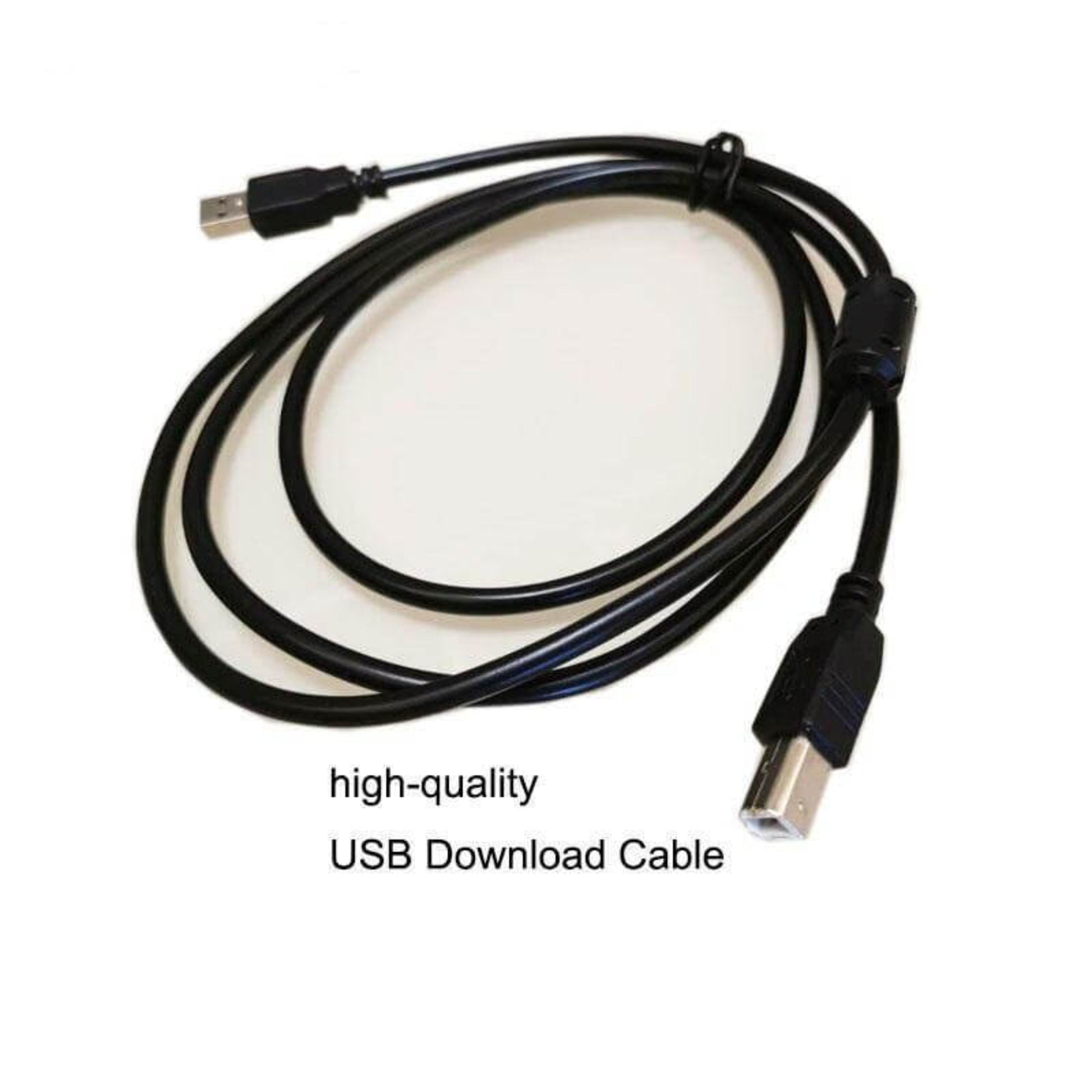 High-quality USB download cable for data transfer and device connection.