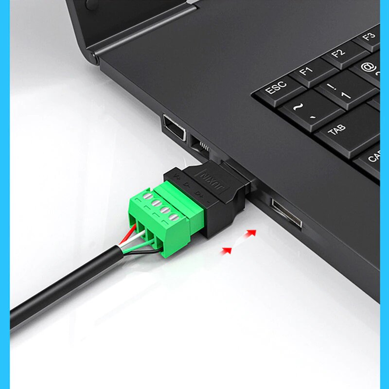 USB to 4pin Screw Connector (USB female or USB male)