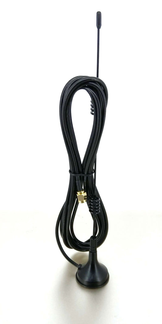 9dBi dual band WiFi antenna with magnetic base and SMA male connector for improved wireless signal.