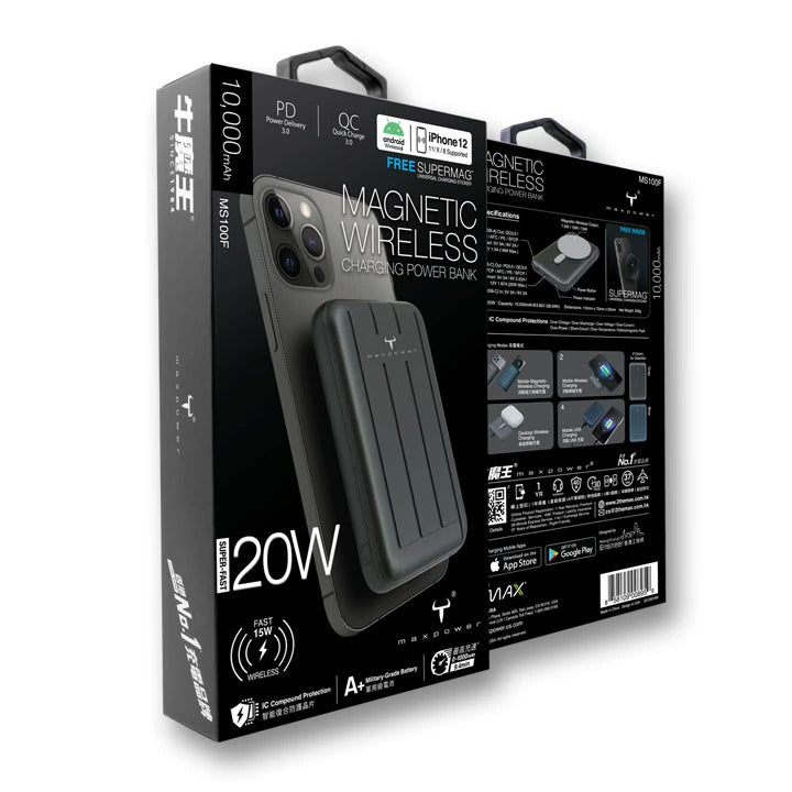 牛魔王10,000mAh 磁力無線充電寶 